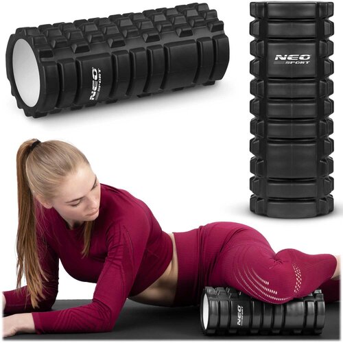 Neo-Sport High-Quality EVA Foam Exercise Roller - 33x14cm - NS-953 Black, (21740463) Cene