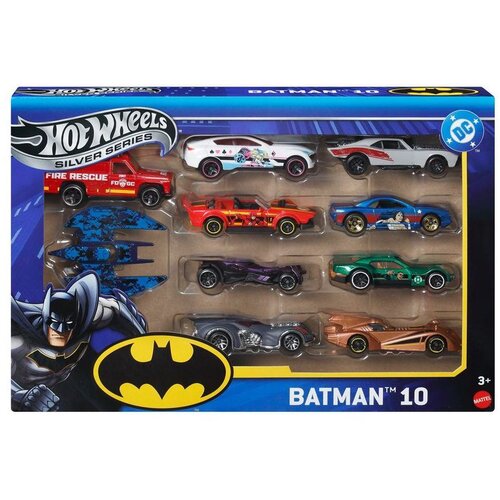 Hot_Wheels Set 10 autića Batman DC Universe Silver Series, 1:64 Cijene