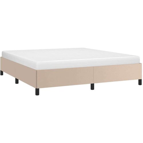 Kreveta boja cappuccina 160x200cm umjetna koža Slike