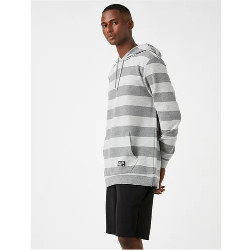 Koton Striped Hoodie Sweatshirt