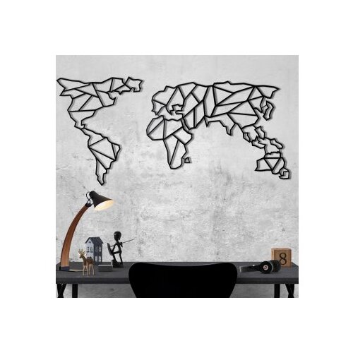 Bystag Dekorativni metalni zidni dodatak World Map v22 Cene