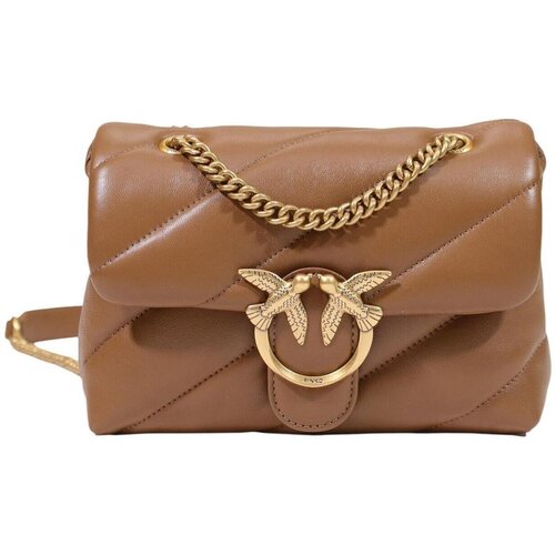 Pinko Torbe LOVE PUFF MINI CL SHEEP NAPPA 100039 A0F2 Kostanjeva Slike