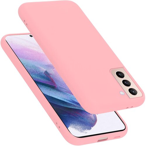 Cadorabo Ohi&amp;scaron;je združljiv s Samsungom v tekoči roza barvi - za&amp;scaron;čitni pokrov iz fleksibilnega silikona TPU, (20582882) Slike