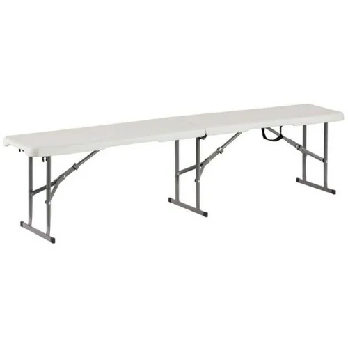  Sklopiva klupa 183x28x43 cm bijela