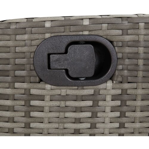  5-dijelni vrtni blagovaonski set sivi od poliratana Siva 140 x 70 x 74 cm Slike