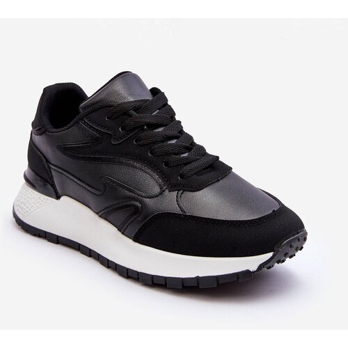 Kesi Women's sports shoes on the platform black and white Henley Slike