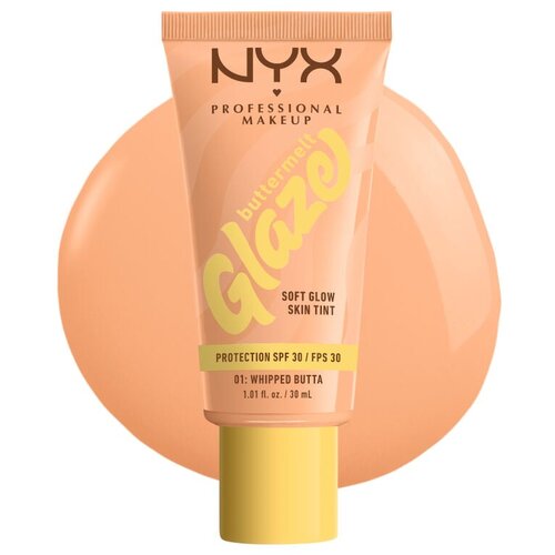 NYX Professional Makeup Buttermelt Glaze tečni puder Whipped Butta Slike