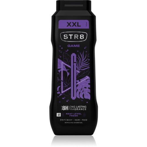 Str8 Game Shower Gel gel za tu&amp;scaron;iranje 3 u 1 za mu&amp;scaron;karce 750 ml Slike