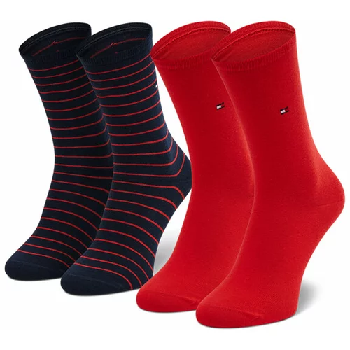 Tommy Hilfiger WOMEN SOCK 2P SMALL STRIPE Ženske čarape, crvena, veličina