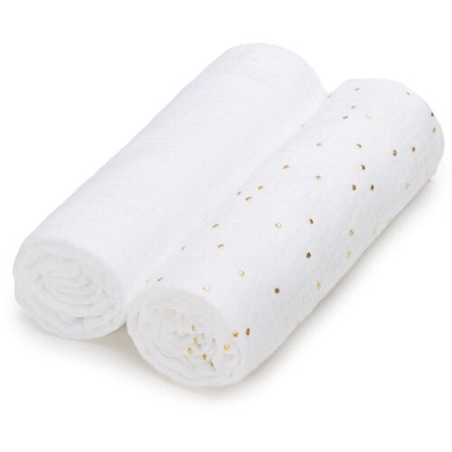T-TOMI BIO Muslin Diapers plenice iz blaga Sparkle 65x65 cm 2 kos Cene