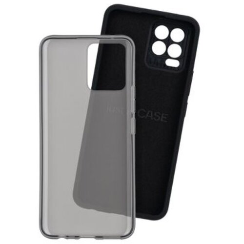 Just In Case Set dve maske za telefon Realme 8i Extra case MIX PLUS crna i svetlosiva Slike