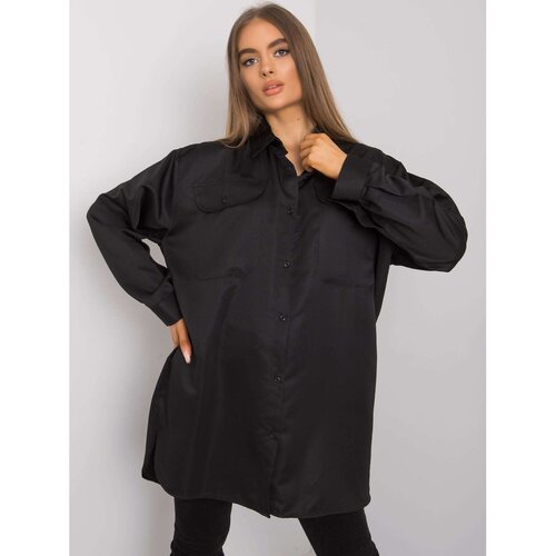 Fashion Hunters Women&amp;#039;s black cotton t-shirt Slike