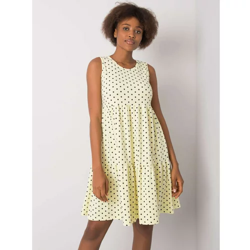 Fashion Hunters Yellow polka dot dress Norinne RUE PARIS