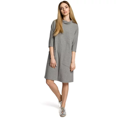 Made Of Emotion Woman's Dress M353 Grey