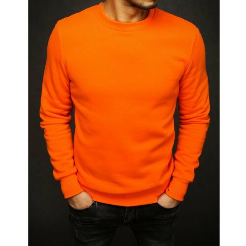 DStreet Men's smooth orange sweatshirt BX4510 crna | braon | narandžasta Cene