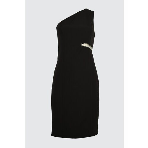 Trendyol Crna haljina Detaljna haljina crna | bela Slike