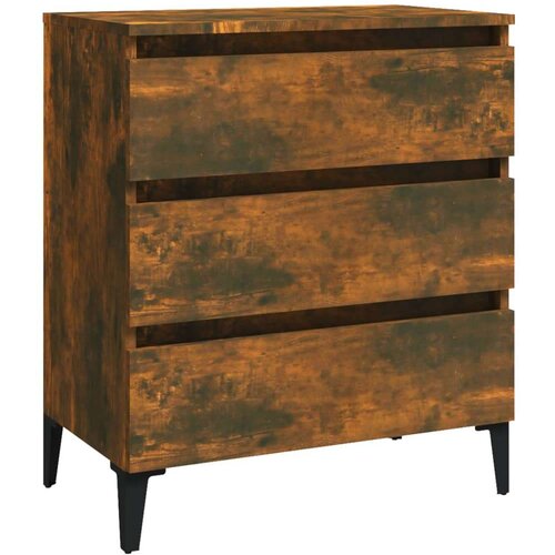  Komoda boja dimljenog hrasta 60 x 35 x 69 cm konstruirano drvo Slike