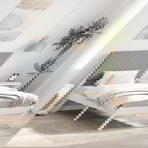 vidaXL Krevetna konstrukcija Bijelo 90 x 200 cm Čvrsto borovo drvo Cene