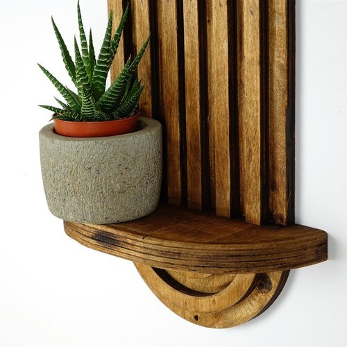 Kalune Design zidna polica RAF269 walnut wall shelf Slike