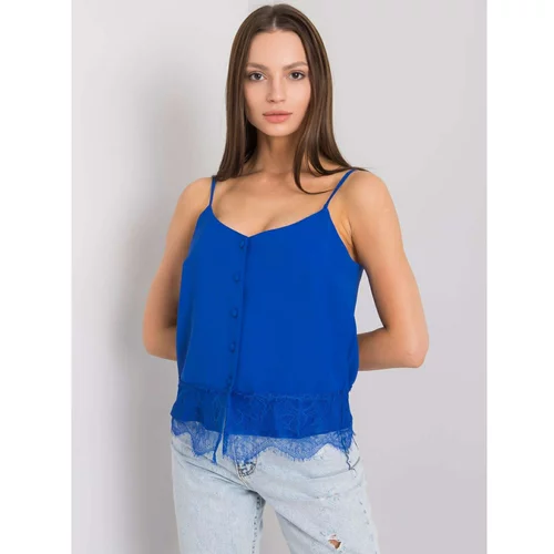 Fashion Hunters Cobalt top with buttons