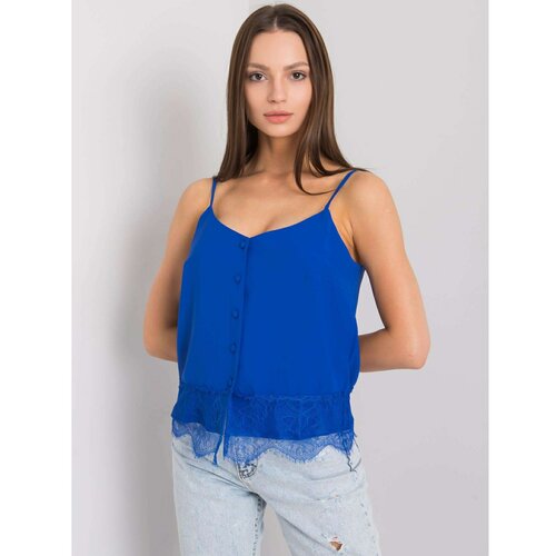 Fashion Hunters Cobalt top with buttons Slike
