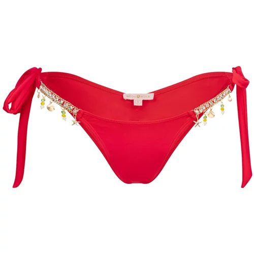 Moda Minx Bikini hlačke 'Tie Side Brazilian' rdeča