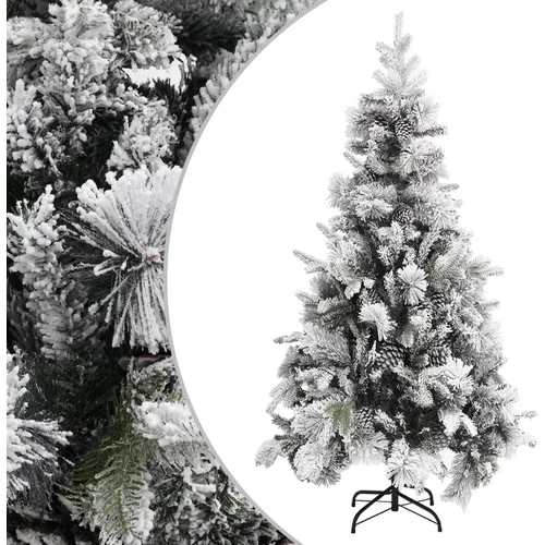  Božićno drvce sa snijegom i šiškama 225 cm PVC i PE