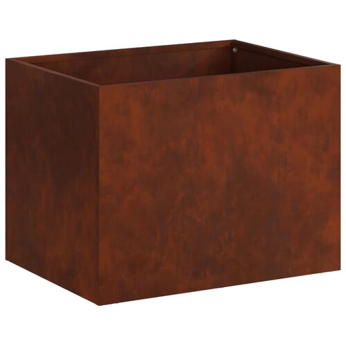  Vrtna saksija 2 kom. Rđa 40 x 30 x 30 cm Otporni čelik - Otporni čelik 40 x 30 x 30 cm 2 Slike