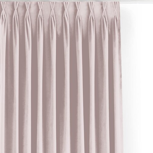 Filumi Svetlo rožnata žametna zavesa za delno zatemnitev 265x250 cm Velto &amp;ndash; Slike