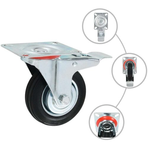 VidaXL Okretni kotačići 4 kom 100 mm Slike