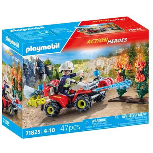 Playmobil 71825 - ACTION HEROES Feuerwehr Quad löscht Heckenbrand - 1 k. Cene