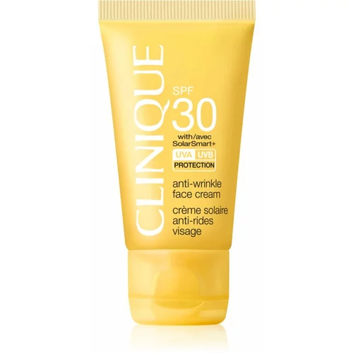 Clinique Sun SPF 30 Sunscreen Oil-Free Face Cream krema za sunčanje za lice s učinkom protiv bora SPF 30 50 ml