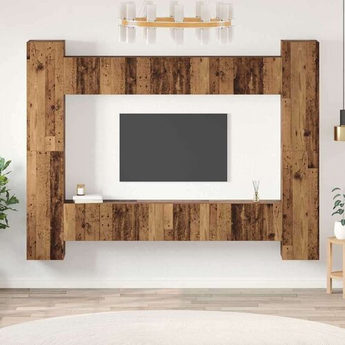  Set TV komoda Zidne 10 pcs Staro drvo 30.5 x 30 x 90 cm Cijene