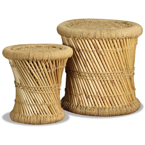 vidaXL Stolci od bambusa i jute 2 kom Cijene