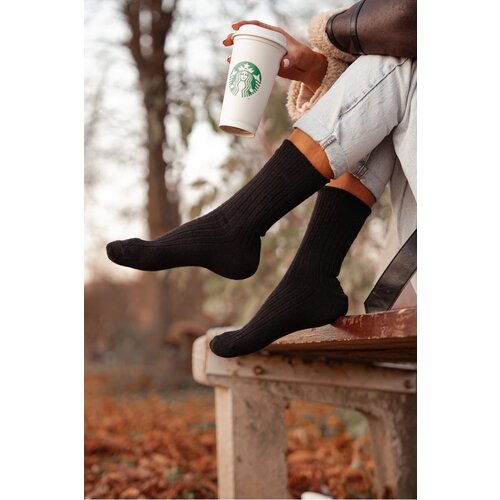 Milena Women's Wool Socks Black Cene