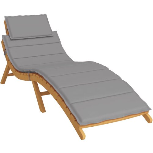  Jastuk za ležaljku sivi 186x58x4 cm od tkanine Oxford Slike