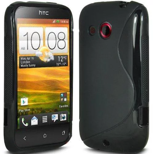  S silikonski ovitek HTC Desire C črn