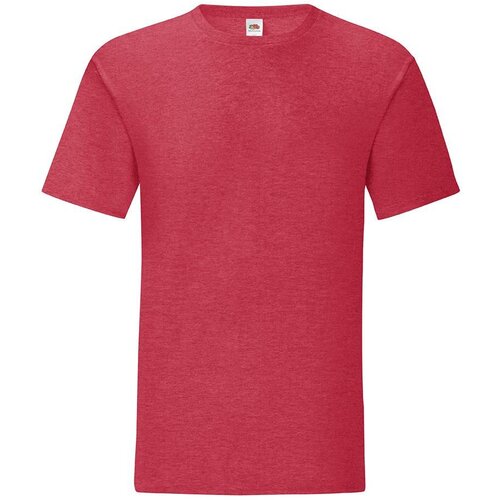 Fruit Of The Loom Red men&amp;#039;s t-shirt in combed cotton Iconic with sleeve Slike