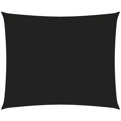 vidaXL Senčno jadro oksford blago pravokotno 6x7 m črno