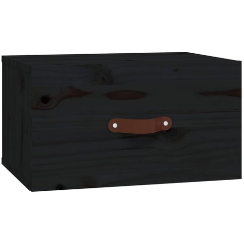 Maison Chic Stenska Nočna omarica - Nočna miza črna 40x29,5x22 cm, (21687605) Slike