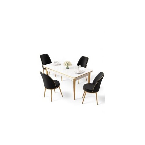 Hanah home trpezarijski set, 5 dijelova, crni Cijene