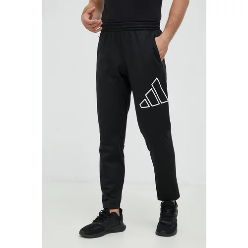 Adidas Hlače za vadbo Training Icon moške, črna barva
