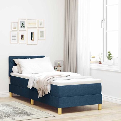  LED Box Spring Krevet s LED trakama Plava 80 x 200 cm tkanina Cene