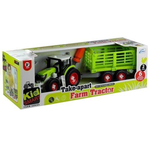  Traktor za sastavljanje s otvorenom prikolicom 43 cm Slike