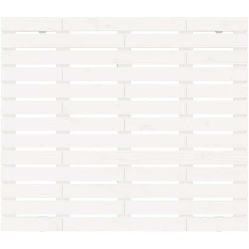  Zidno uzglavlje bijelo 81x3x91,5 cm od masivne borovine Slike