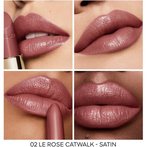 Guerlain La Collection X Germanier Rouge G luksuzni ruž za usne zamjensko punjenje limitirana serija 02 Le Rose Catwalk Satin 3.5 g Slike