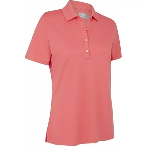 Callaway Womens Swing Tech Solid Polo Coral Paradise S