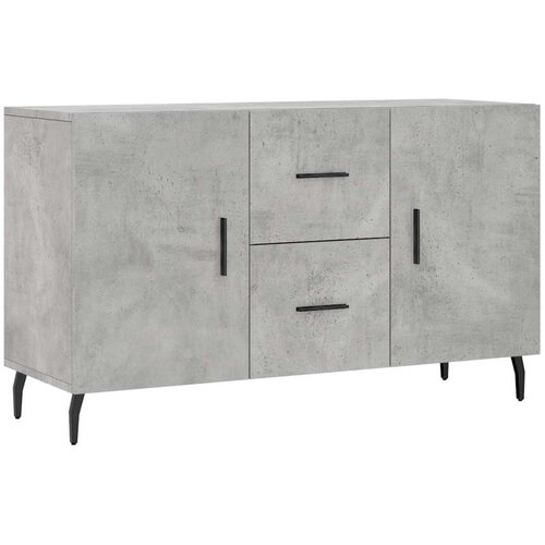  Komoda siva boja betona 100x36x60 cm od konstruiranog drva Slike