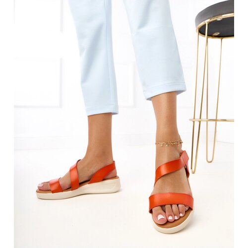 Gemre Orange low wedge sandals Verkado Cene
