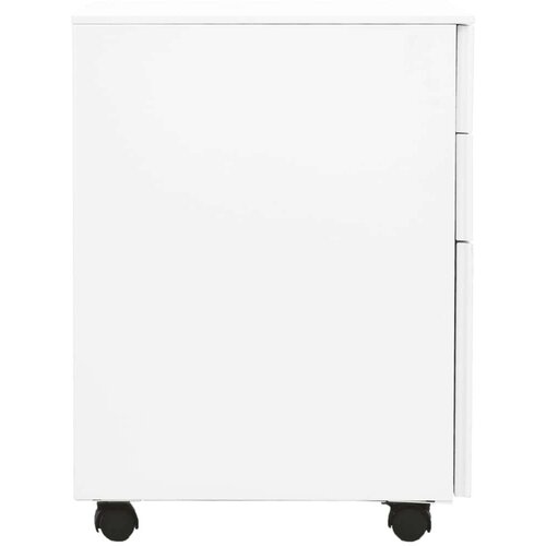 VidaXL mobilni ormarić za spise bijeli 39 x 45 x 60 cm čelični Slike